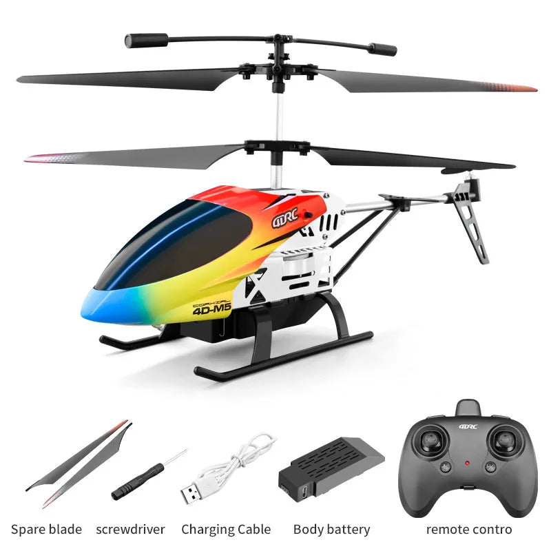 4DRC M5 Remote Control RC Helicopter with Gyro Altitude Hold Drone 3.5 Channel Aircraft Indoor Flying Toy Gift for Boys Girl