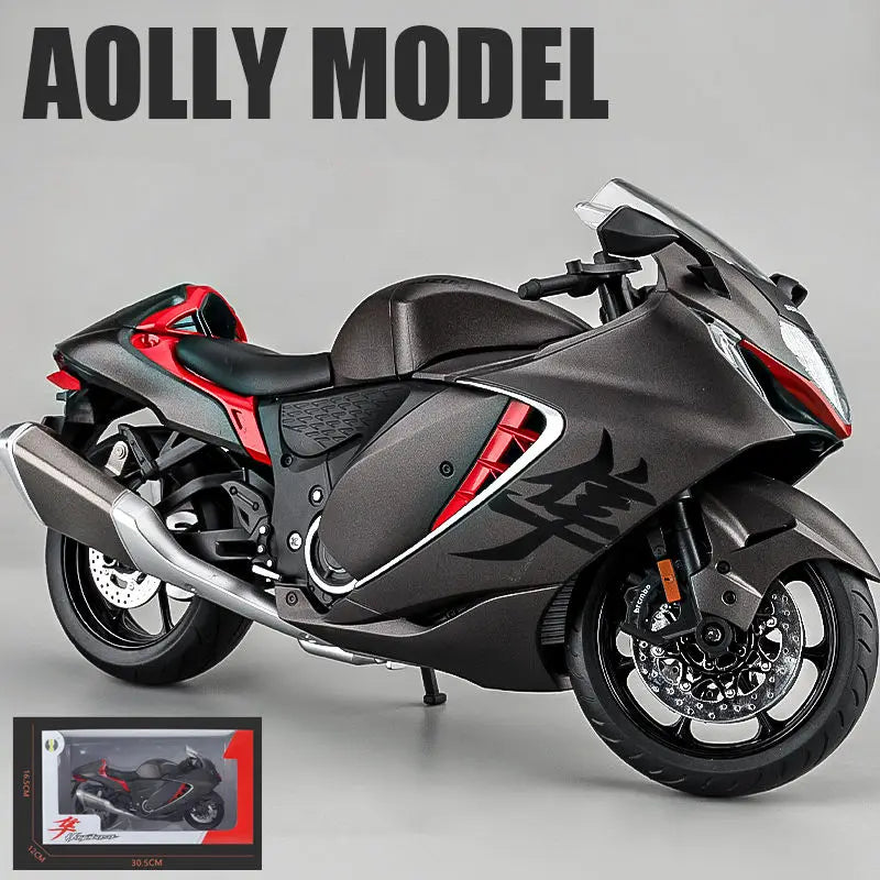 Diecast Suzuki Hayabusa GSX1300R Motorcycle Model 1 to 9 Scale