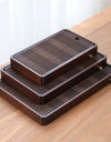 Chinese Natural Bamboo Tea Tray Water Storage Kung Fu Tea Set Simple Rectangular Tea Board Tea Storage Tray