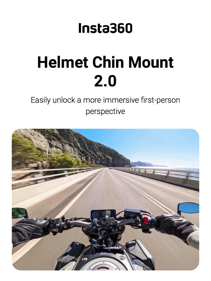 Helmet POV Mount Clip for Insta360 GO 3 and GO 3S Motorcycle Helmet Camera Holder