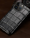 Crocodile Real Leather Cases for iPhone 16 15 Pro Max 14 pro max Genuine Leather Fundas Back Bover