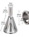 Deburring External Chamfer Tool Gr12mo Triangle/Hexagonal Metal Shank Drill Bit Remove Burr Power Tool Accessories