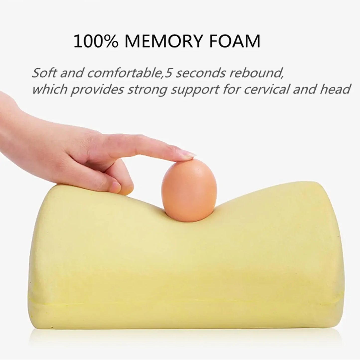 Car Headrest Neck Pillow Auto Car Neck Cushion Memory Foam Breathable Head Support Neck Rest Protector Automobiles Interior