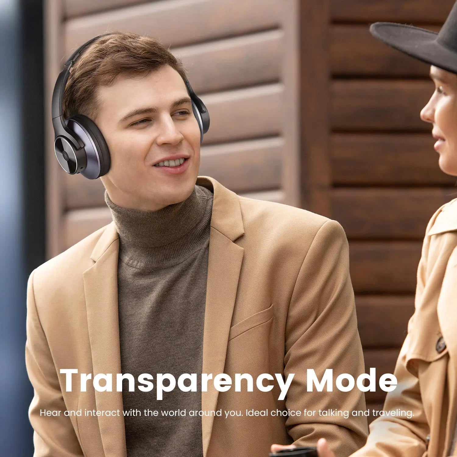 A10 Bluetooth 5.4 Headphones Hybrid Active Noise Cancelling With Hi-Res Audio Over Ear Wireless Headset ANC With 5-Mic