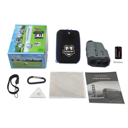 Laser Rangefinder Golf Hunting Outdoor 650m Telescope with Flag-Lock Slope Adjusted Distance Meter