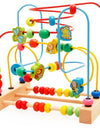 Montessori  Toys Wooden Roller Coaster Bead Maze Abacus Math Toys  Early Educational Toys for  1-3 Years
