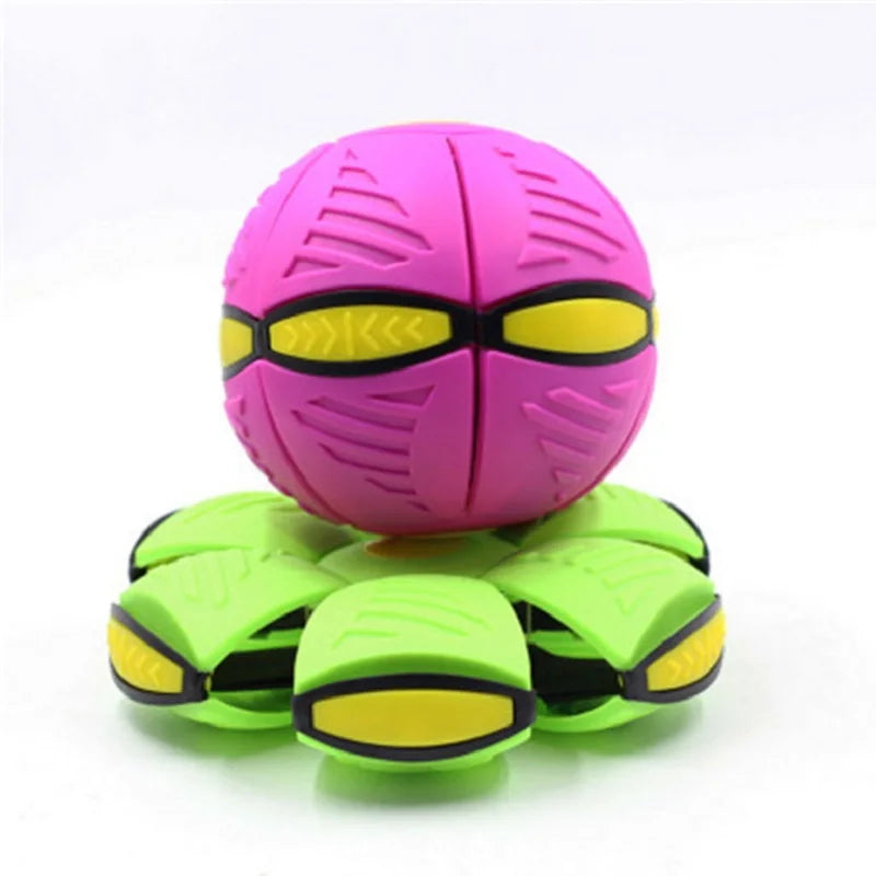 Flying UFO Flat Throw Disc Ball with Toy Kid Outdoor Garden Basketball Game Throw UFO Disc Balls Bubble Ball Ball Pit Balls