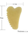 Jade Stone Gouache Scraper Sawtooth Gua Sha Massage Tools For Body Meridian Scraping Face Lifting Slimming Skin Detox Beauty SPA