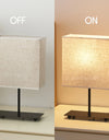 USB Dimmable Japanese Fabric Retro Desktop Table Lamp, Bedside Light  Bedroom Creative Decorative Lamp Reading Books Lighting