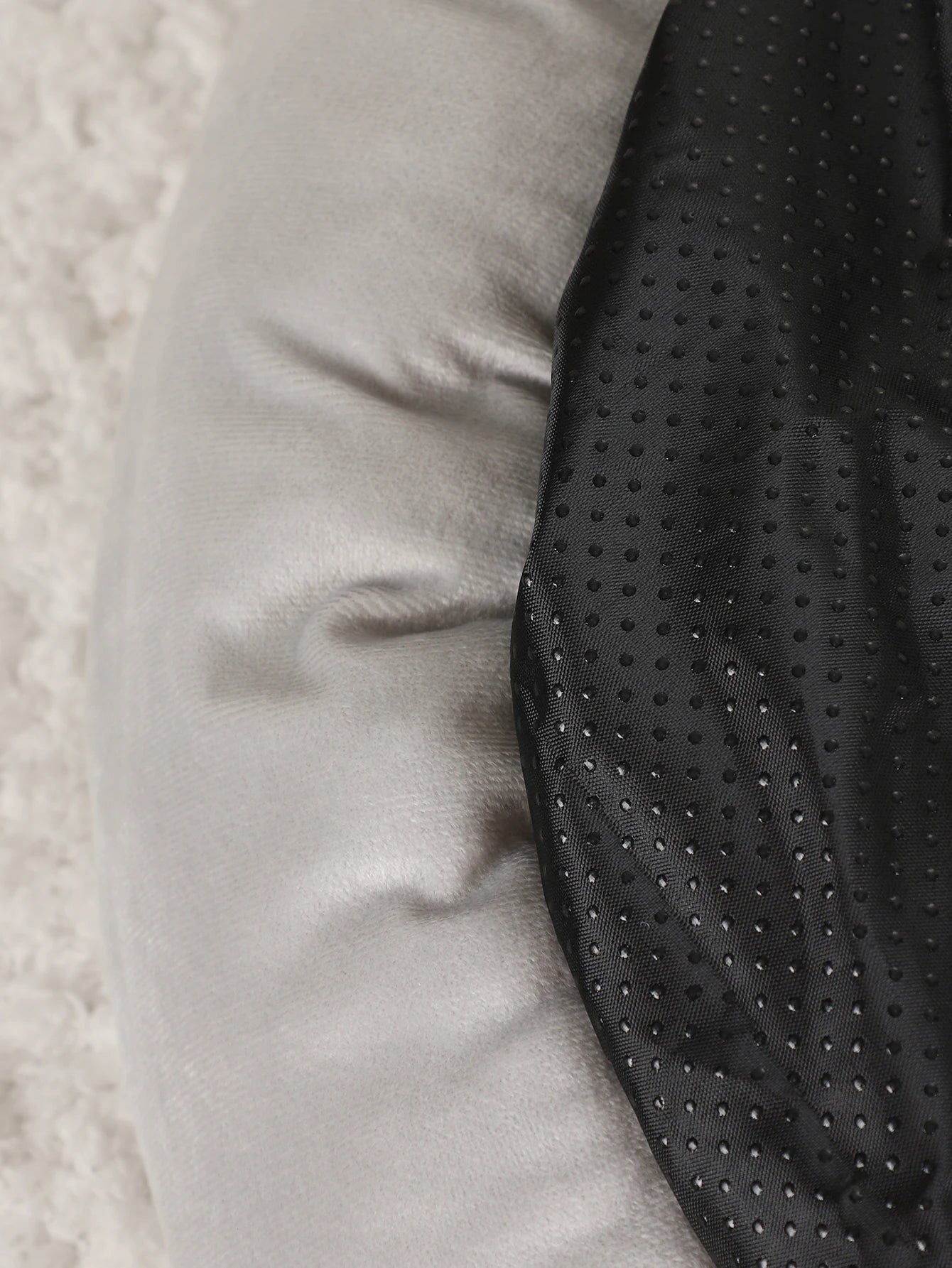 Washable Plush Pet Bed Sofa Gray for Dogs and Cats