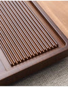 Tea Tray Household Solid Wood Tea Brewing Table Light Luxury High-End Tea Tray Kung Fu Tea Set Office Desk Wooden Tray