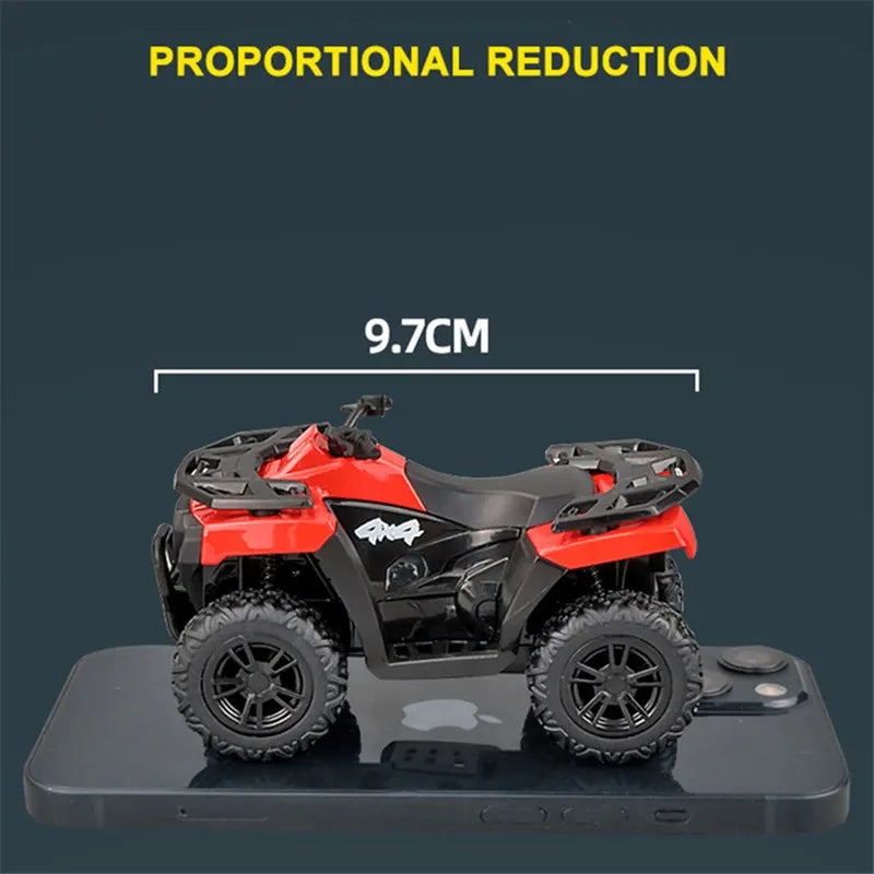 Diecast ATV All Terrain Off Road Motorcycle Model 1 to 36 Scale