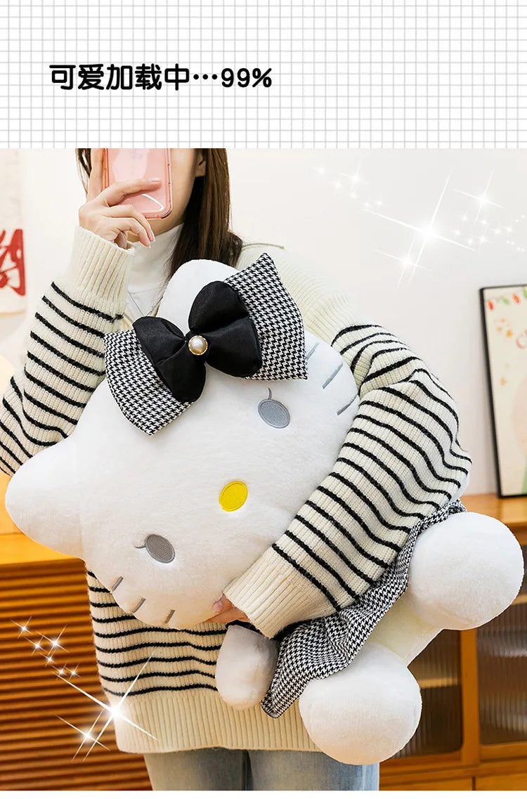 Black Cat Character Plush Stuffed Doll Pillow Toy