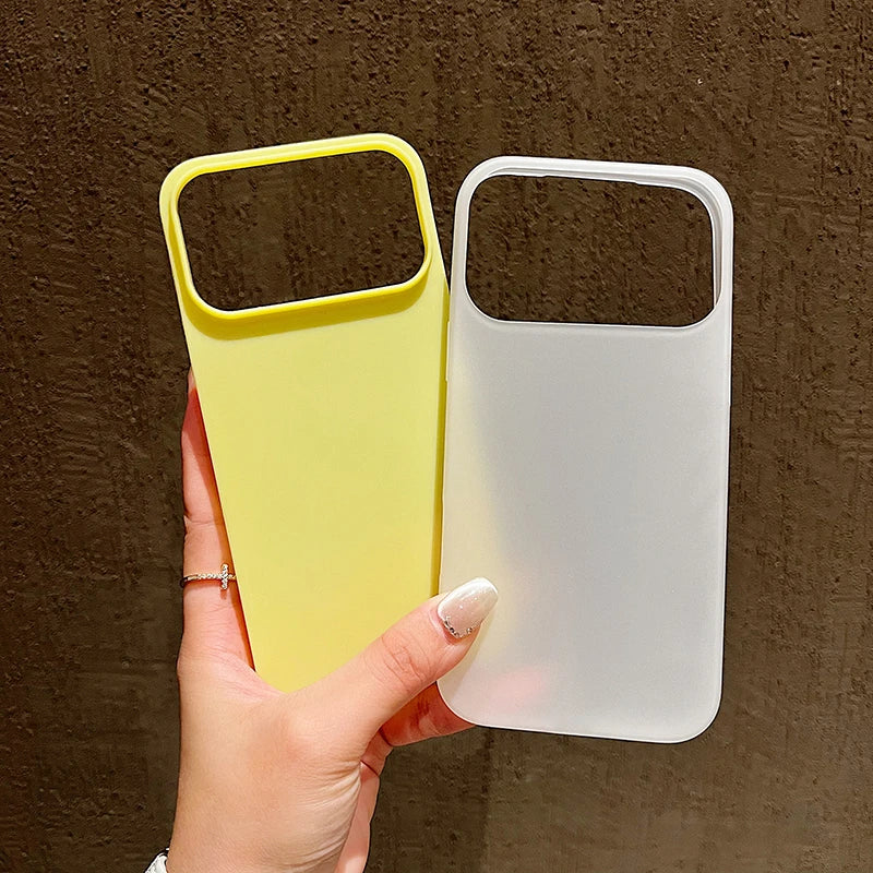 Luxury Candy Color Clear Matte Phone Case For iPhone 17 16 15 14 17 Air Shockproof Bumper Soft Jelly Cover
