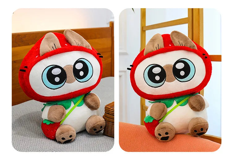 Kawaii Siamese Cat Plush Stuffed Doll Pillow Toy