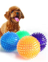 Pet Dog Toys Cat Puppy Sounding Toy Polka Squeaky Tooth Cleaning Ball TPR Training Pet Teeth Chewing Toy Thorn Balls Accessories
