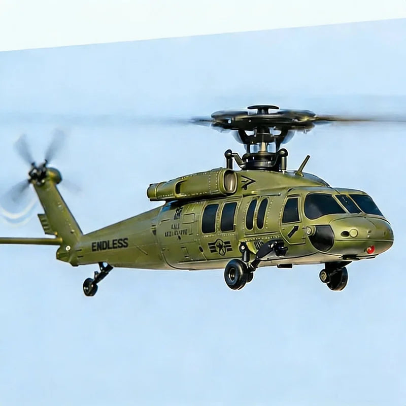 Remote Control Military Helicopter With Optical Flow Positioning