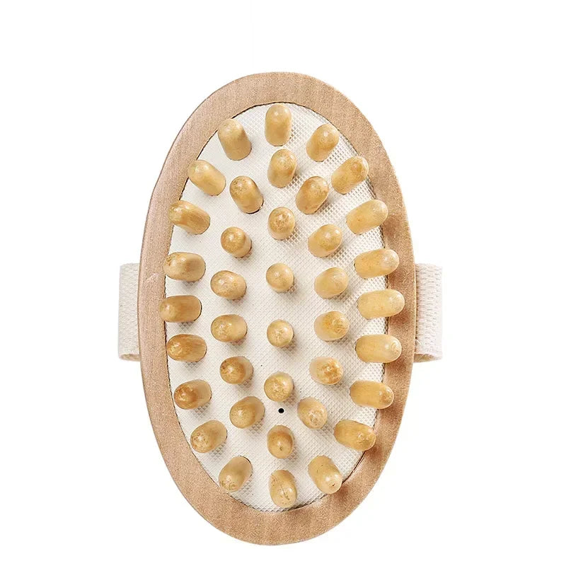 Body Anti Cellulite Brush Soothing Wooden Essential Oil Spa Air Cushion Massage Hair Comb Scalp Massage Brush Dead Skin Remover