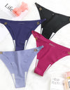 Panties Bikini Female Underwear G-string Thongs Metal Buckle Stretch Belt Low Rise Underpants