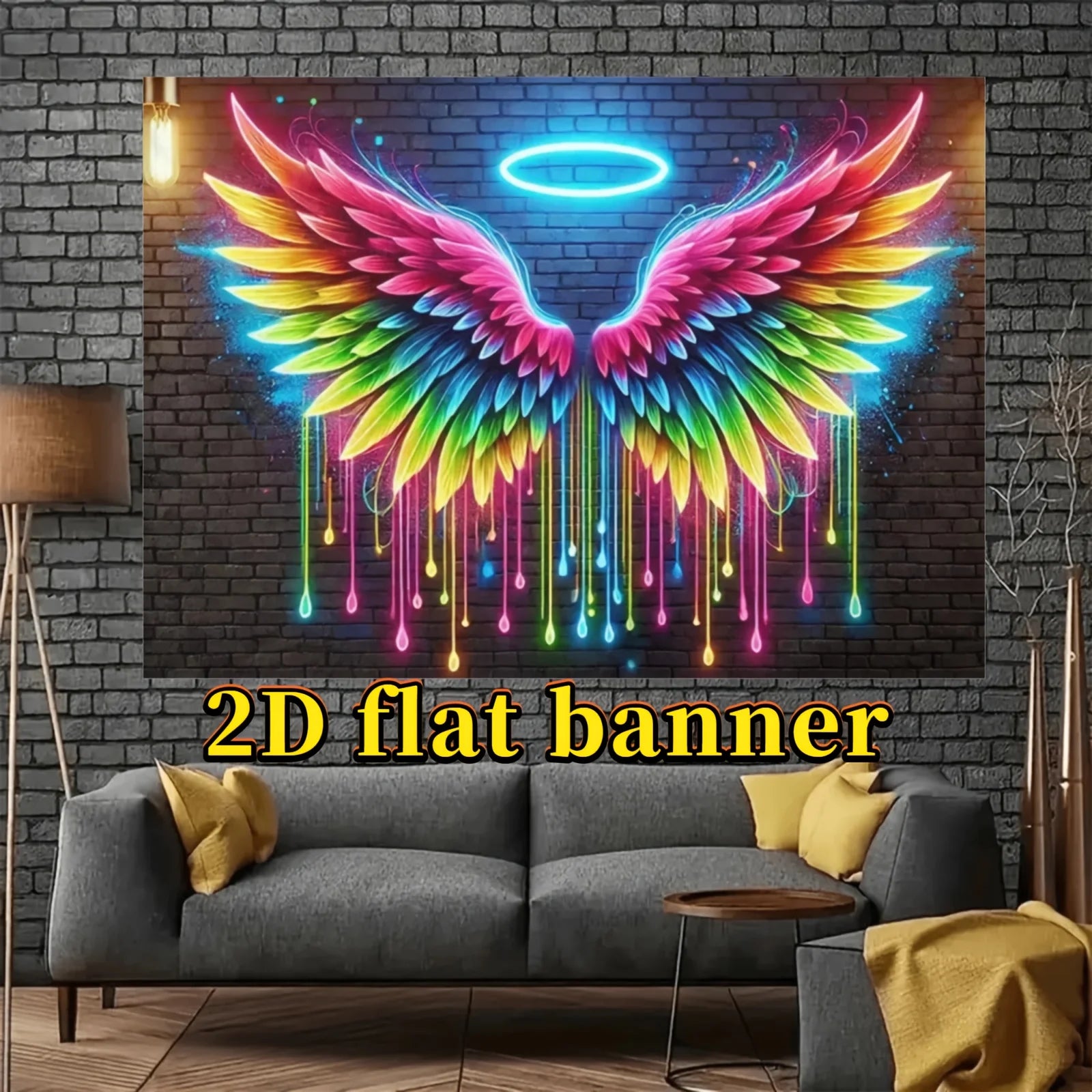 Cool Angel Wings Tapestry Wall Hanging for Living Rooms, Games Rooms, Festive Parties and Wall Decor