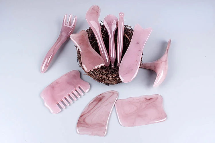 Resin Guasha Scraping Massage Scraper Face Neck Skin Massager Acupuncture Gua Sha Board Acupoint Face Eye Care SPA Massage Tool