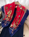 Square Women Scarves Silk Office Ladies Hair Neck Bandanna Headband Foulard Headcloth Muslim Headscarf Female muffler