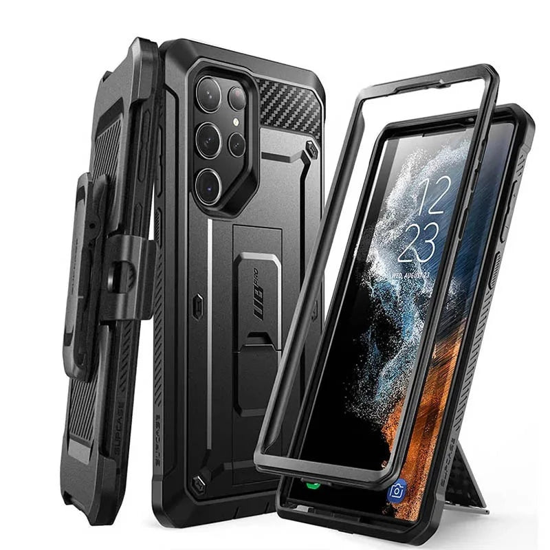 For Samsung Galaxy S23 Ultra Case (2023) 6.8 inch UB Pro Full-Body Holster Cover WITHOUT Built-in Screen Protector