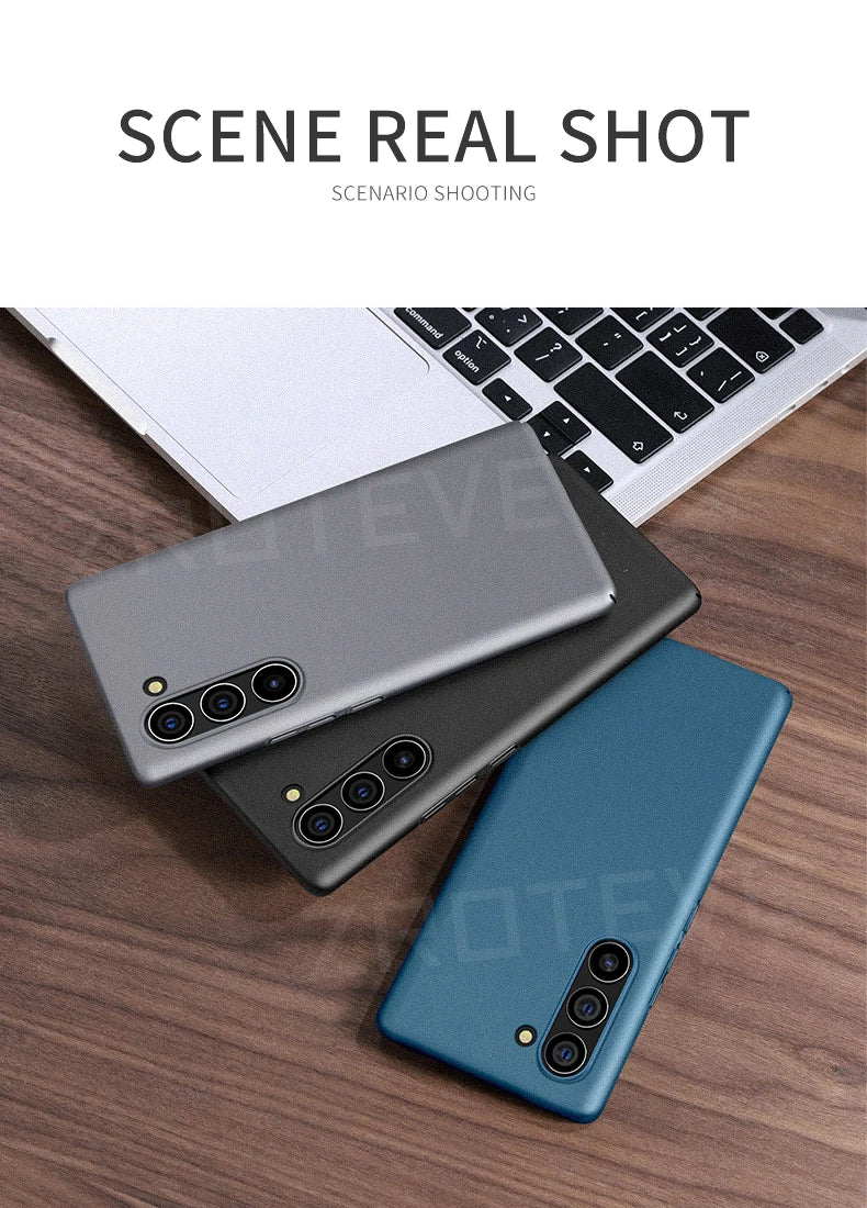 Zroteve Slim Matte Hard PC Case for Samsung Galaxy S26 Ultra / S25 Edge / S24 / S23 – Lightweight Protective Cover