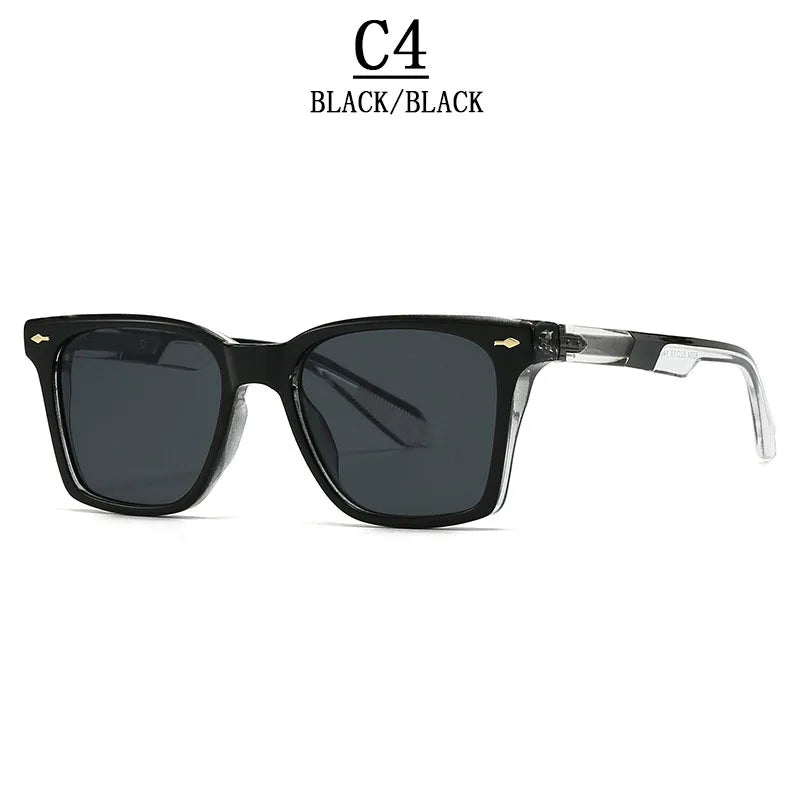 Square Vintage Sunglasses With UV400 Protection