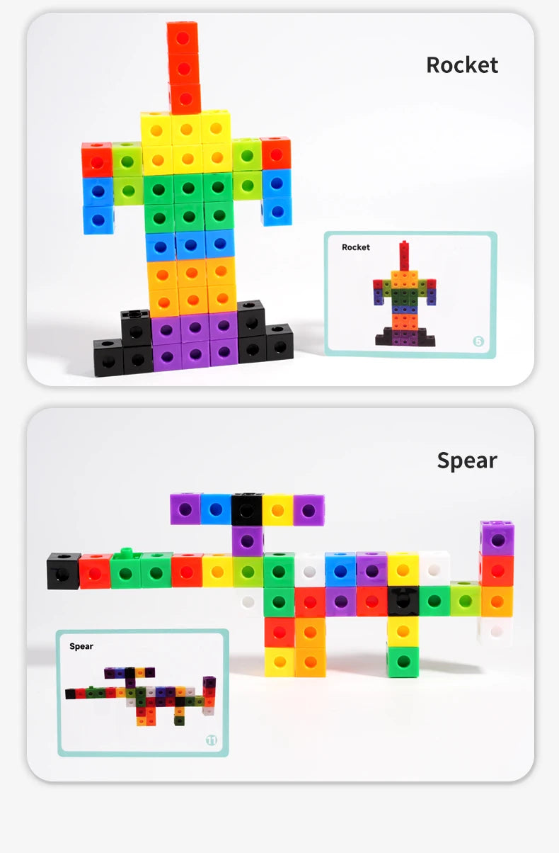 Rainbow Building Blocks for Maths and Creative Learning