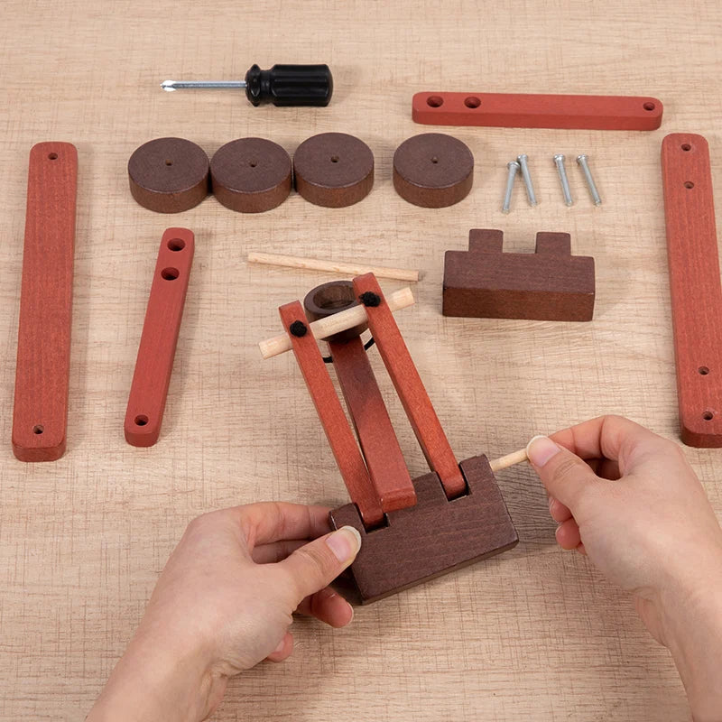 Wooden DIY Vehicle Assembly Toy Set