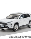 1:24 Scale RAV4 Camry Model Car Toy Metal Diecast Simulation Collection Sound & Light Vehicles Models Hobby Ornaments Gifts