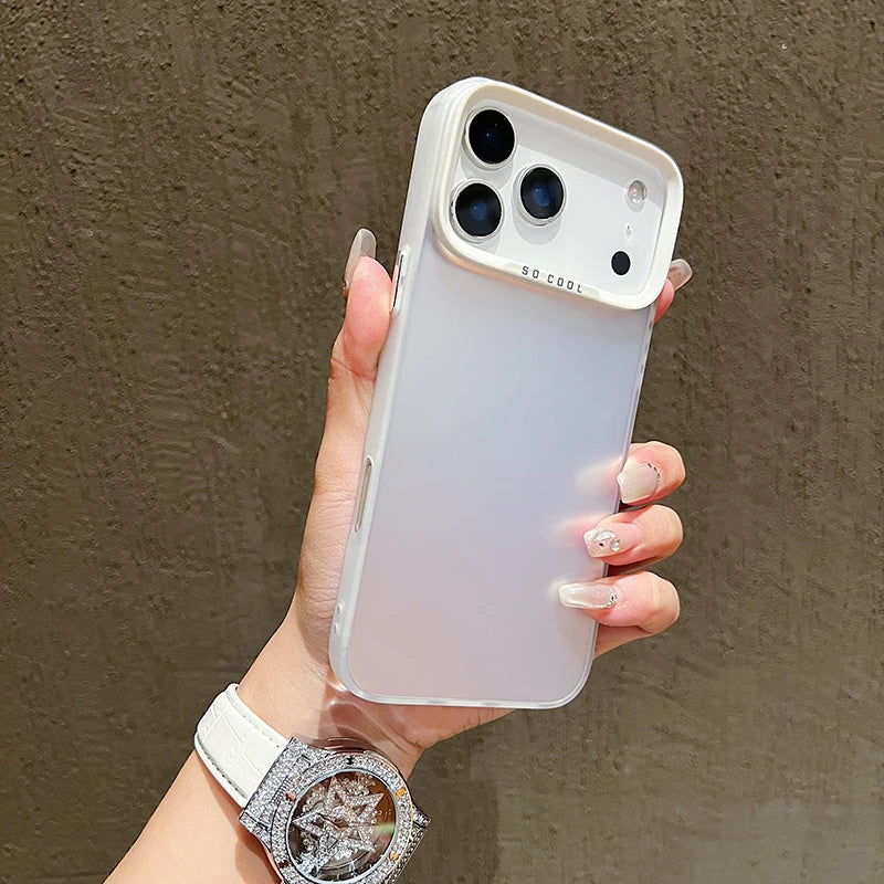 Luxury Plain Matte Colored Phone Case For iPhone 17 16 15 14  16E 17 Air SE2 Shockproof Cover