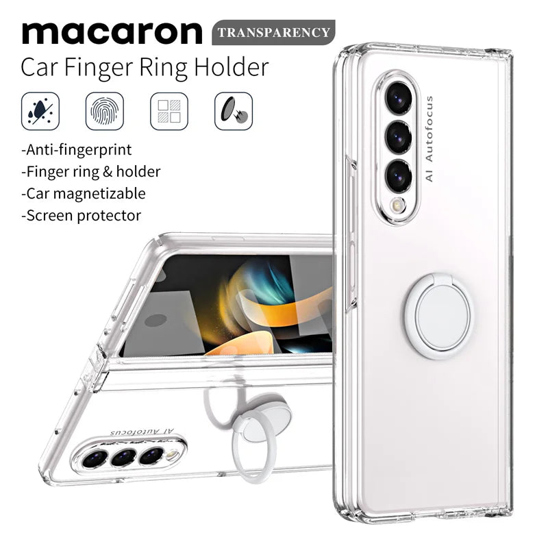 Car Mounted  Bracket Phone Case For Samsung Z Fold 2 3 4 5 Anti Fall All Inclusive Phone Protection Case