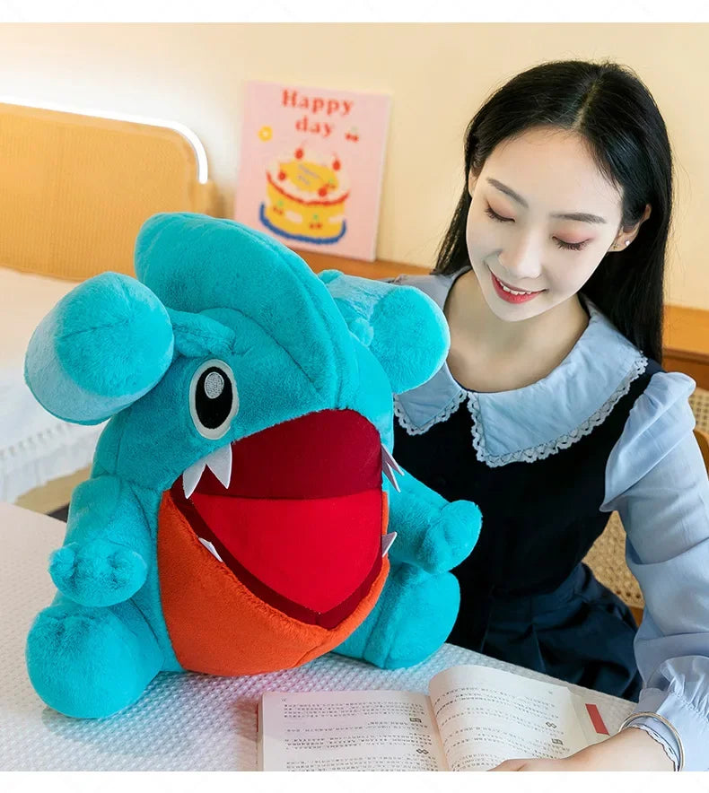 30/55cm Gible Pokemon Plush Toys Large Anime Doll Pillow Cartoon Griknot Gabite Pokémon Plushie Stuffed Gift for Kids Christmas