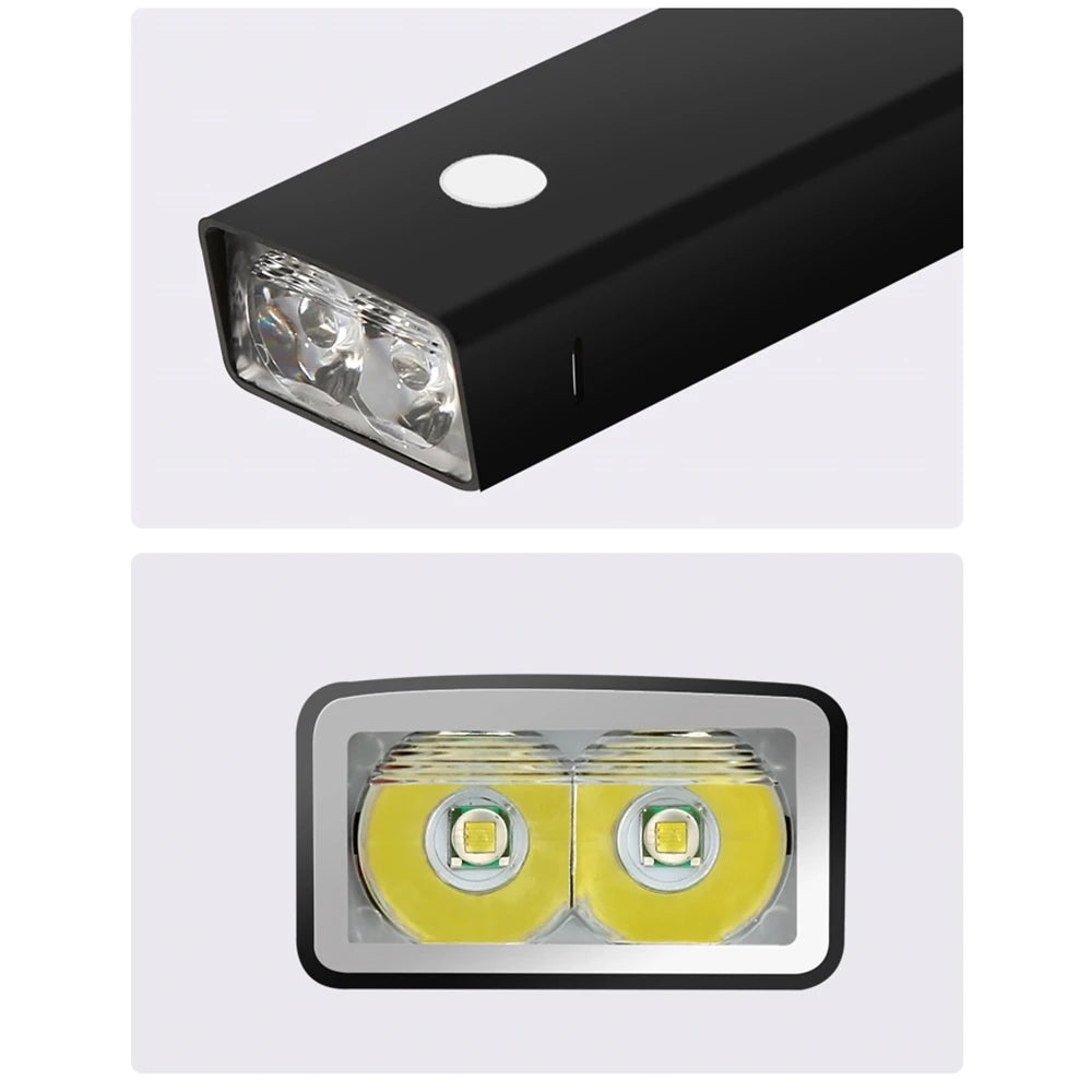 2 In 1 Rechargeable T6 LED Flashlight And Bicycle Light