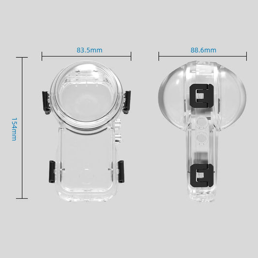 60 Metre Invisible Waterproof Diving Case for Insta360 X4 Air