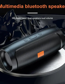 Bluetooth Speaker Dual Speaker Stereo Outdoor Tfusb Playback Fm Voice Broadcasting Portable Subwoofer 5.0 Wireless Speaker