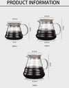 300/500/700ml Glass Coffee Pot With Filter Drip Brewing Hot Brewer Cloud Shaped Kettle Coffee Brewer Utensils Clear Teapot
