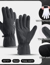 Windproof Waterproof and Warm Gloves for Outdoor Cycling in Autumn and Winter Touch Screen anti slip and Wear-resistant gloves