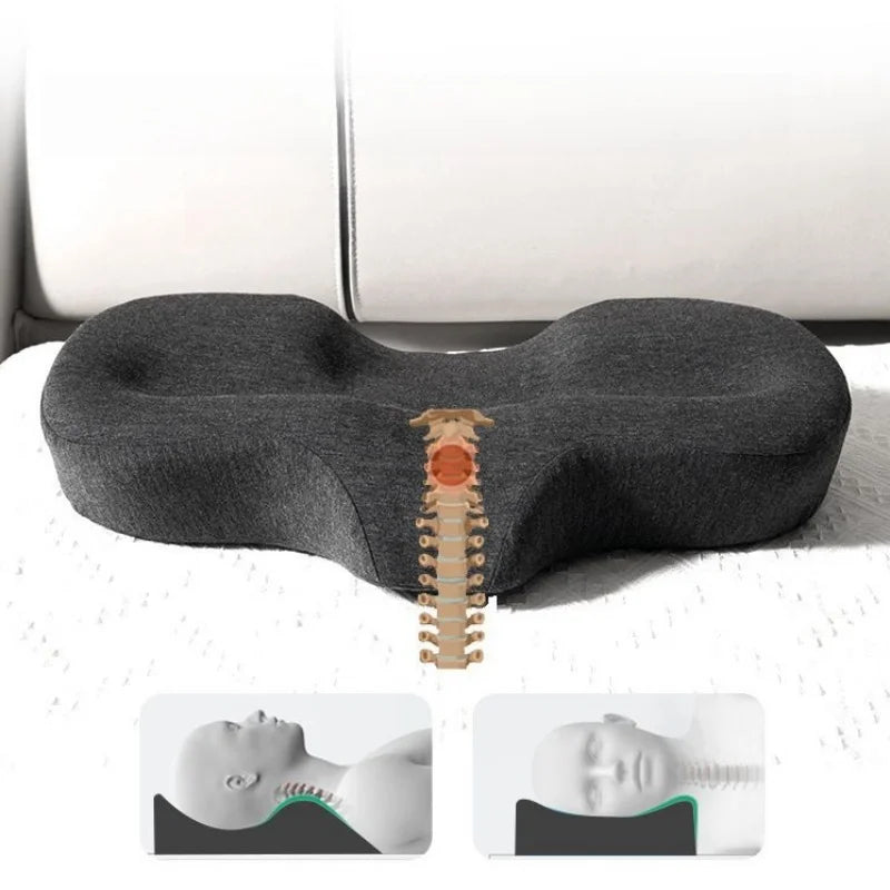 Memory Sponge Sleeping Pillow Cervical Traction Massage Pillow Ergonomic Concave Pillow Headrest Stop Snoring