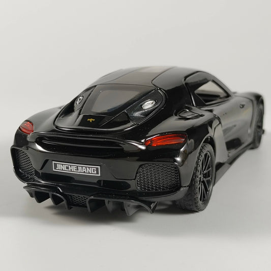 1:24 Gemera GT Sports Car Alloy Diecast Metal Model Sound Light Pull Back Toy Boys Simulation Car Model Ornament Present