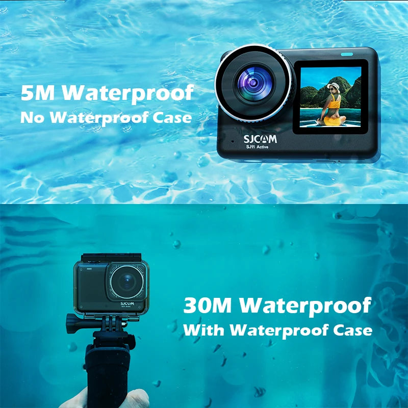 4K Action Camera with 2.33 Inch Touch Screen 5G WiFi HDR and 30M Waterproof Housing