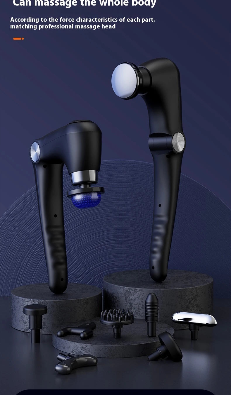 Foldable Massage  Deep Tissue with Heat & Cold Head Adjustable Angles Portable Percussion Back Massager for Muscle Neck Body