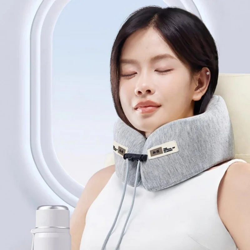 Portable Memory Foam Travel Pillow U-Shaped Ergonomic Neck Support For Airplane Car Office Nap Sleeping Headrest Soft Cushion