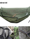 Portable Outdoor Camping Hammock with Mosquito Net High Strength Parachute- Fabric Hanging Bed Hunting Sleeping Swing