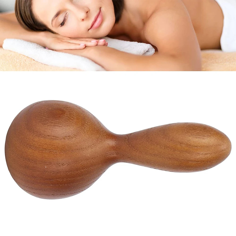 1PC Wooden Massager Handheld Massager Stick for Fascia,Cellulite,Muscle & Abdomen,Body Therapy Massager,Muscle Belly Relief Tool