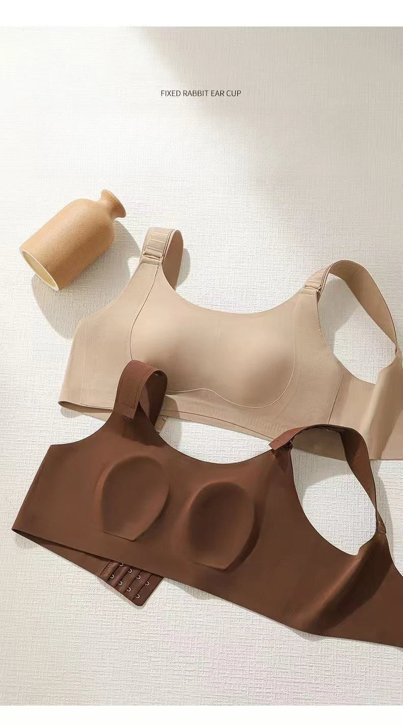 Womens Seamless Wireless Minimizer Support Bra