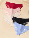 Lace Briefs Woman Panties Floral Lace T-Back Underwear Lingerie
