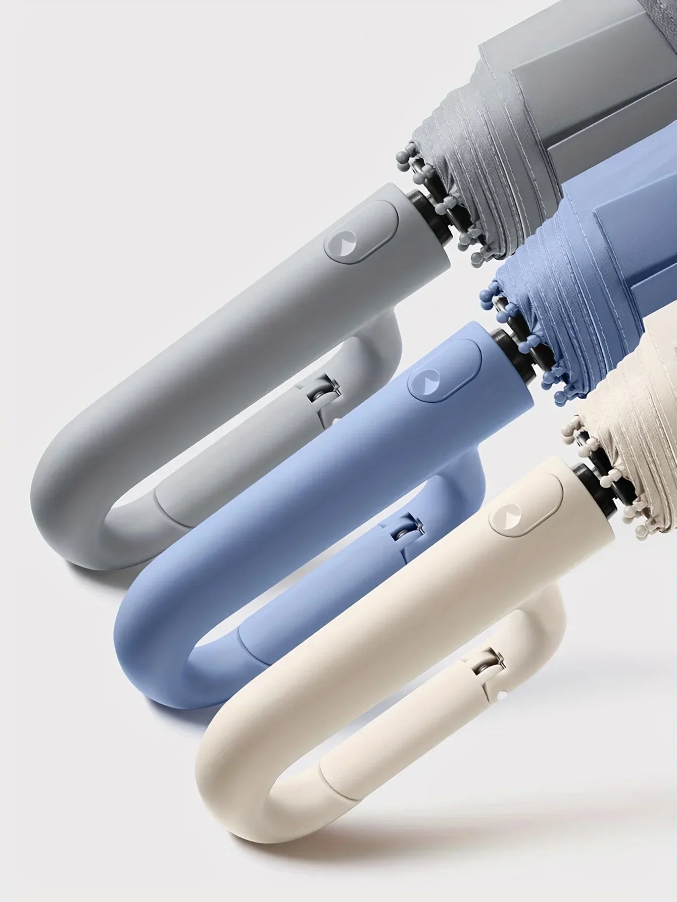 Automatic Folding Umbrella 20 Bone Windproof Large 105cm Reinforced Travel Umbrella Strong Handle Sun Rain Protection